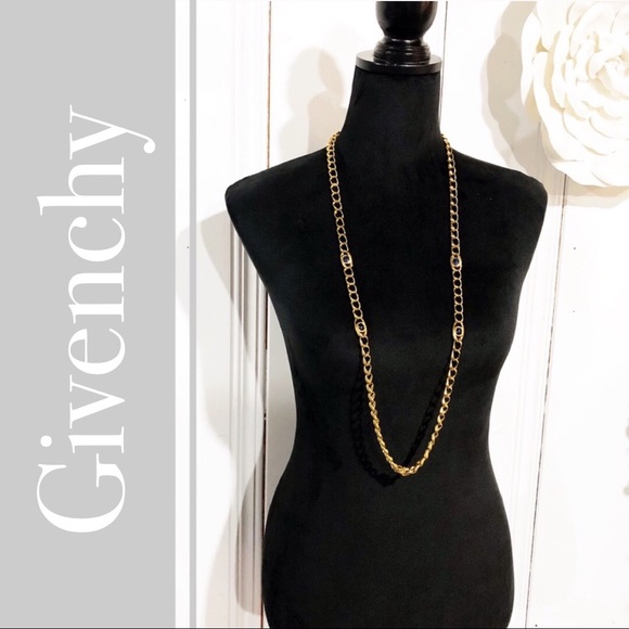 Givenchy Jewelry - Vintage Givenchy Gold with Lapis Stone Necklace